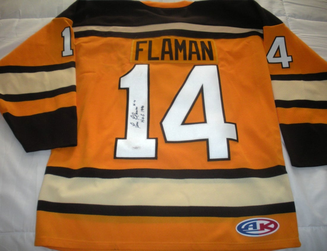 Signed Boston Bruins Athletic Knit Jersey with JSA Authentication (1 of 3)