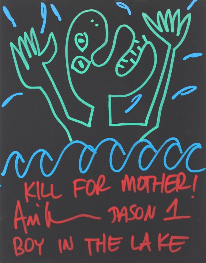 Ari Lehman Signed 11x14 Canvas Sketch Kill For Mother BAS Authenticated: Ari Lehman Signed 11x14 Canvas Sketch Kill For Mother BAS Authenticated This stunning 11x14 canvas features a hand-drawn sketch personally signed by Ari Lehman, the original actor who portrayed Jason