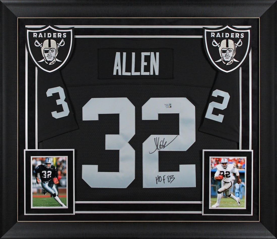 Marcus Allen Signed Framed Jersey HOF 03 Las Vegas Raiders Mitchell & Ness (1 of 2)