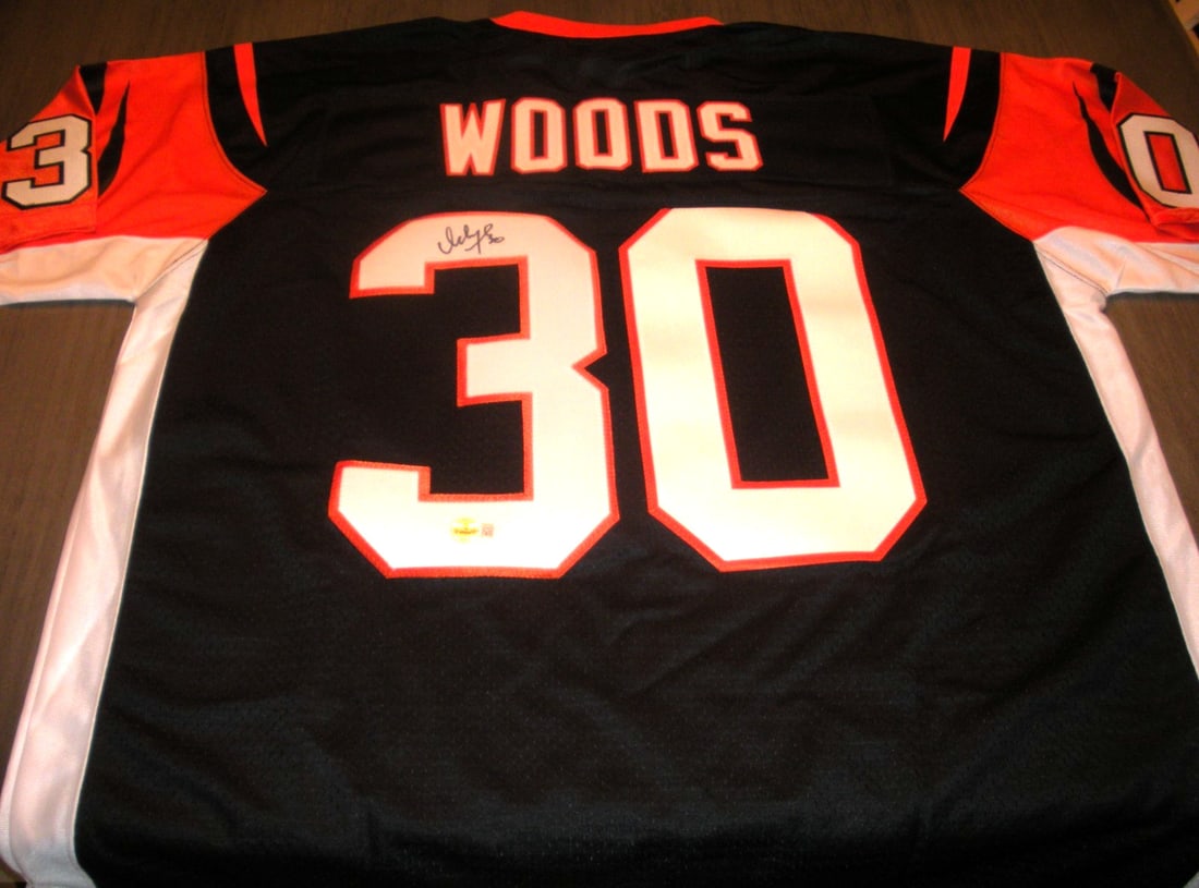 Ickey Woods Signed Cincinnati Bengals Jersey with COA (1 of 2)