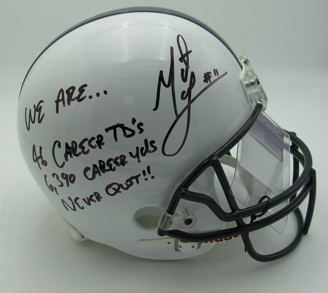 Matt McGloin Autographed Full Size PSU Helmet JSA Authentic (1 of 6)