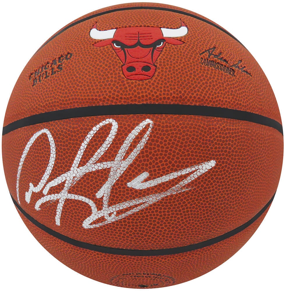 Dennis Rodman Signed Wilson Chicago Bulls Basketball with COA (1 of 1)