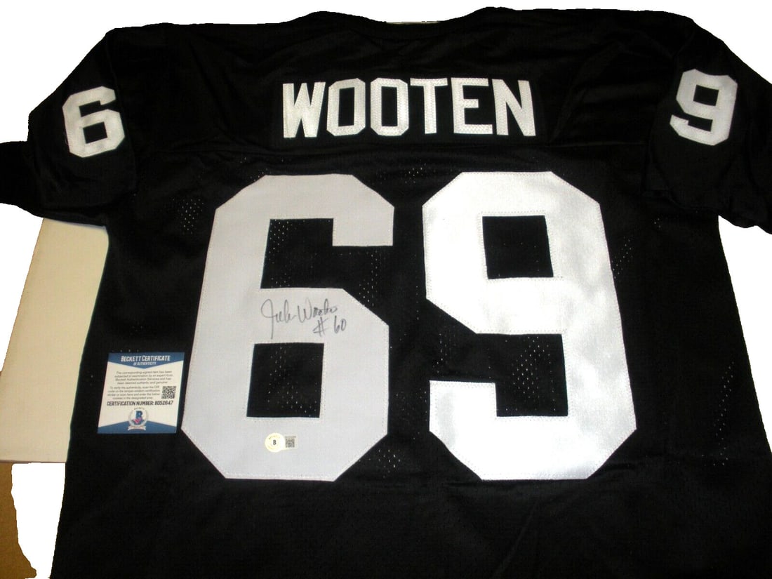 John Wooten Signed Nike Jersey with Beckett COA NFL Collectible (1 of 2)