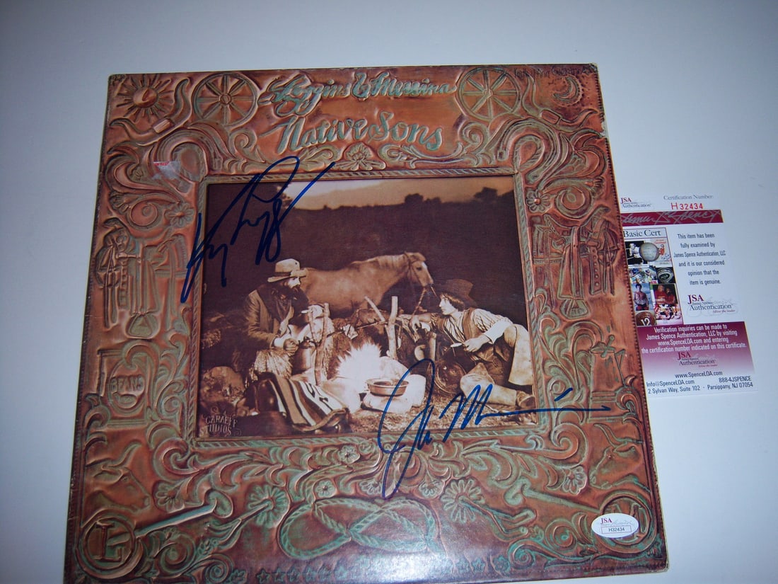 Kenny Loggins Jim Messina Native Sons Signed LP Record JSA COA (1 of 2)