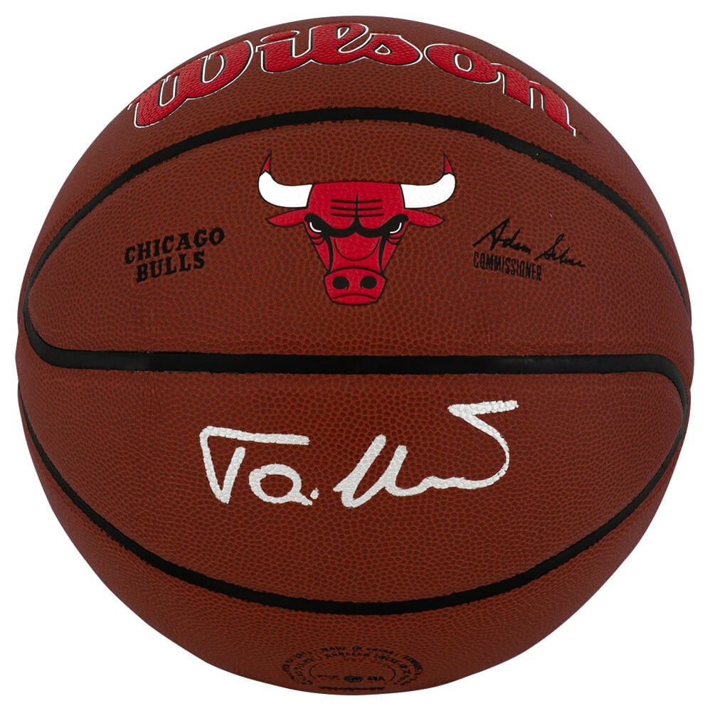 Wilson Alliance NBA Basketball Signed by Toni Kukoc with Bulls Logo and COA (1 of 1)