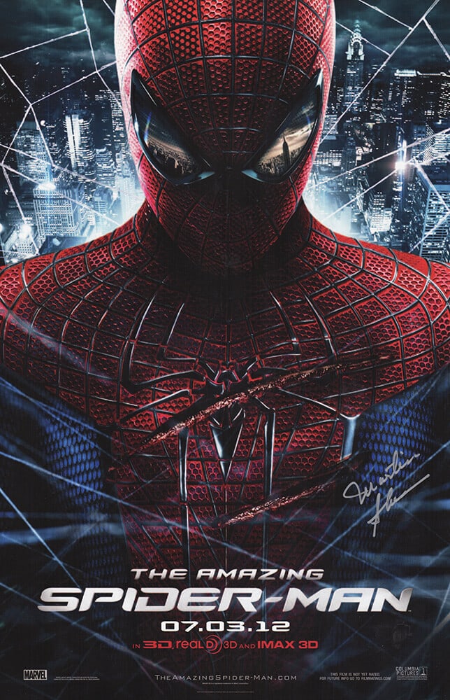 Martin Sheen Signed The Amazing Spiderman 11x17 Poster with COA: Martin Sheen Signed The Amazing Spiderman 11x17 Poster with COA This is an original 11x17 movie poster of The Amazing Spiderman, signed by the iconic actor Martin Sheen. The poster is accompanied by a
