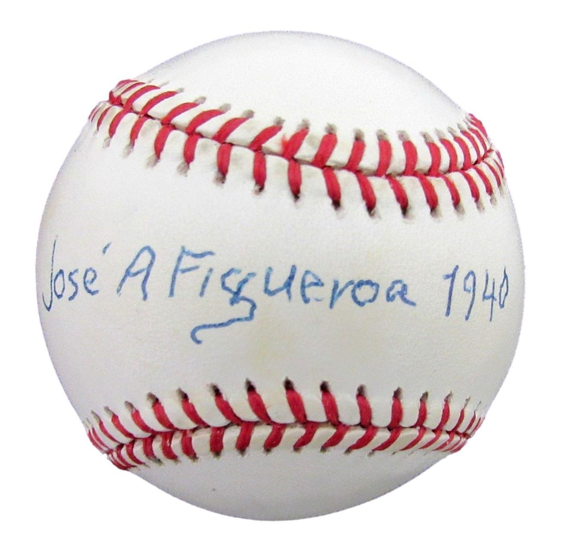 Jose Tito Figueroa Autographed ONL Baseball New York Cubans JSA Certified: Jose Tito Figueroa Autographed ONL Baseball New York Cubans JSA Certified This is a Jose "Tito" Figueroa autographed ONL baseball from the Negro League team, New York Cubans. The ball comes with authe