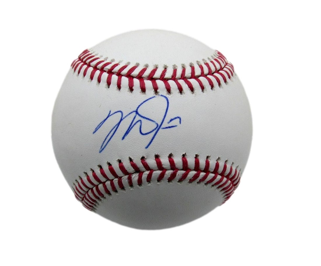 Mike Trout Autographed OML Baseball Los Angeles Angels PSA/DNA (1 of 3)