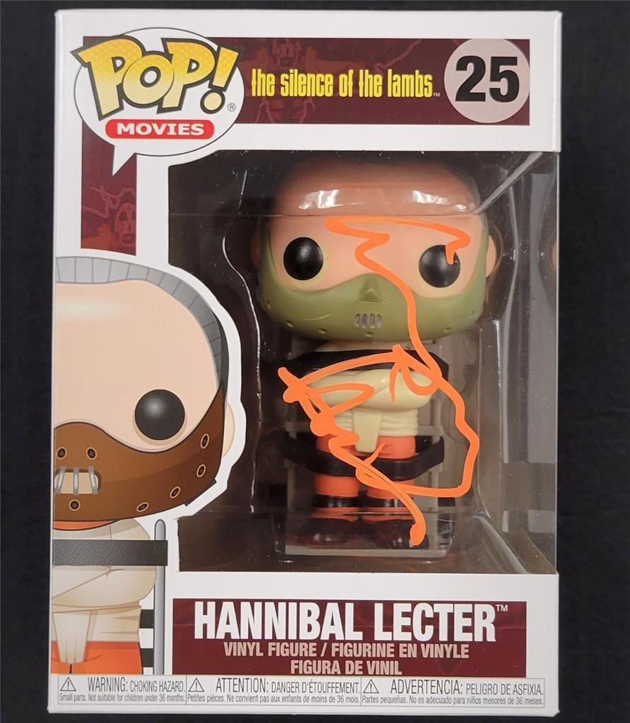 Anthony Hopkins Signed Hannibal Lecter Funko Pop BAS Certified: Anthony Hopkins Signed Hannibal Lecter Funko Pop BAS Certified This is an original Funko Pop! figure of Hannibal Lecter, signed by the legendary actor Anthony Hopkins, known for his iconic role in the