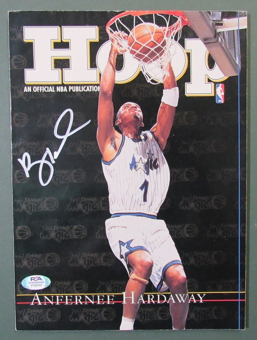 Anfernee Hardaway Autographed 1997-98 HOOPS Magazine PSA/DNA (1 of 3)
