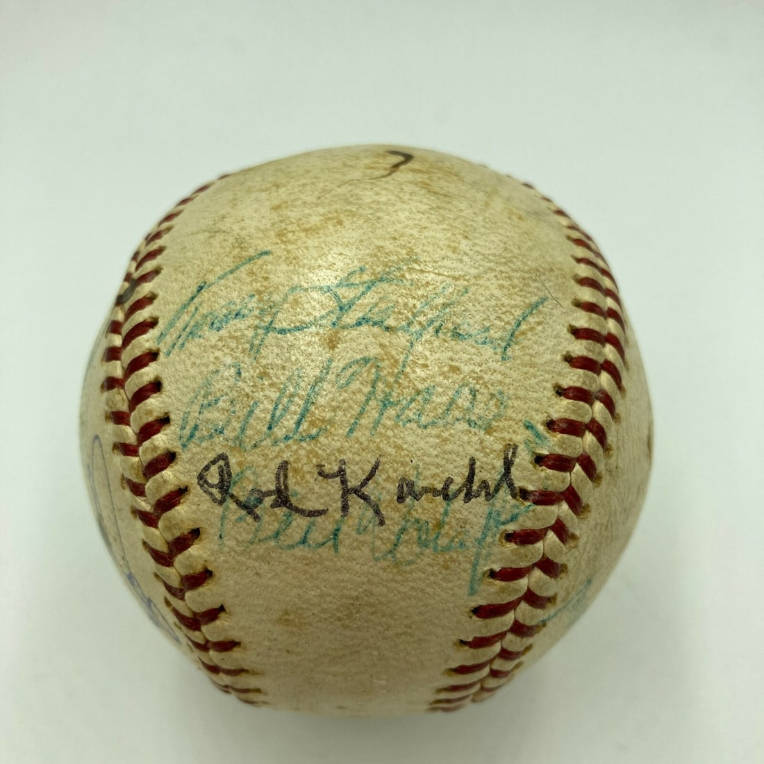 1964 New York Mets Team Signed Baseball Guaranteed PSA JSA: 1964 New York Mets Team Signed Baseball Guaranteed PSA JSA This 1964 New York Mets Team Signed Autographed Game Used Baseball features the signatures of notable players including Jay Hook, Jack Fisher