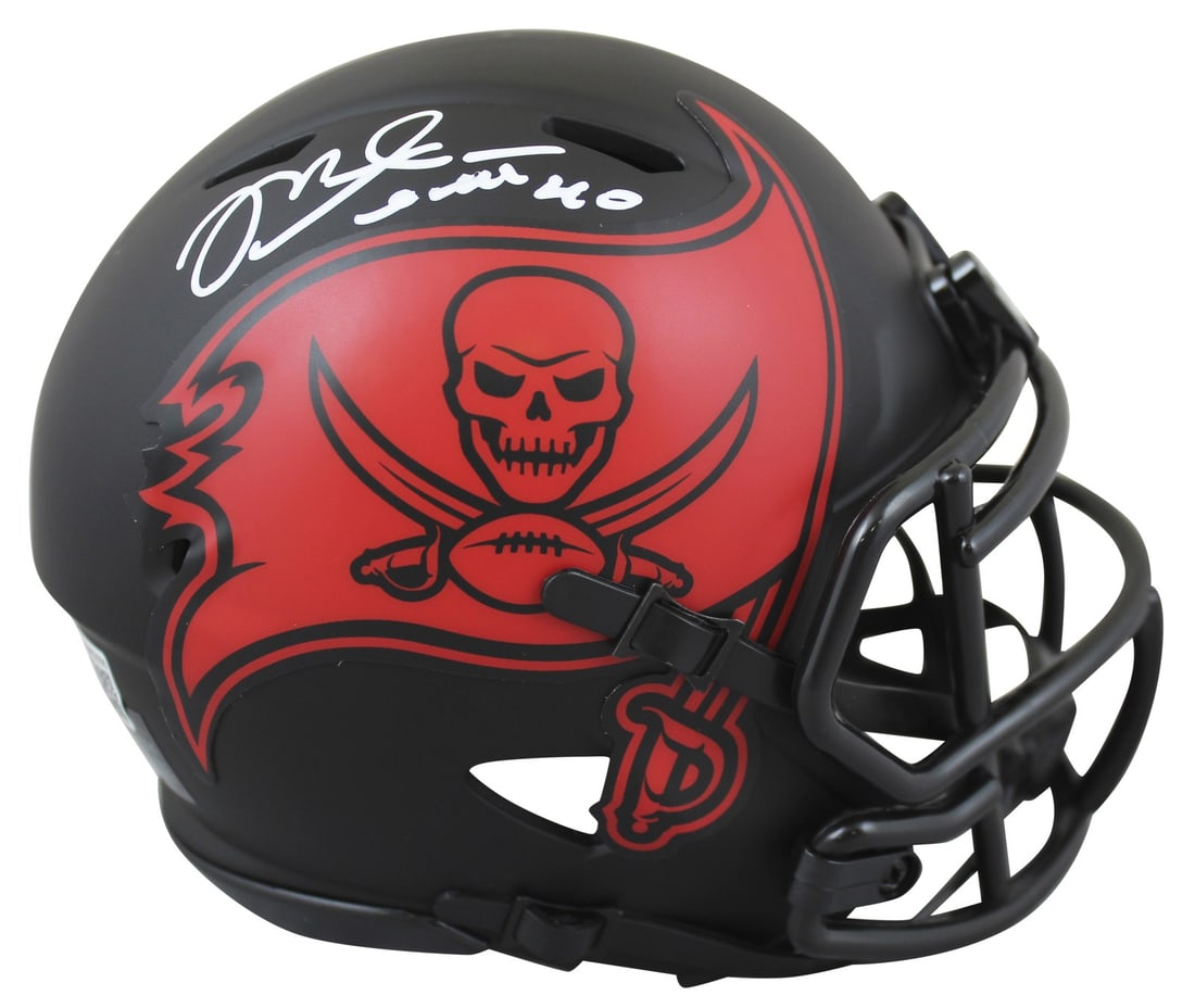 Mike Alstott Signed Eclipse Speed Mini Helmet Tampa Bay Buccaneers BAS Authenticated (1 of 5)