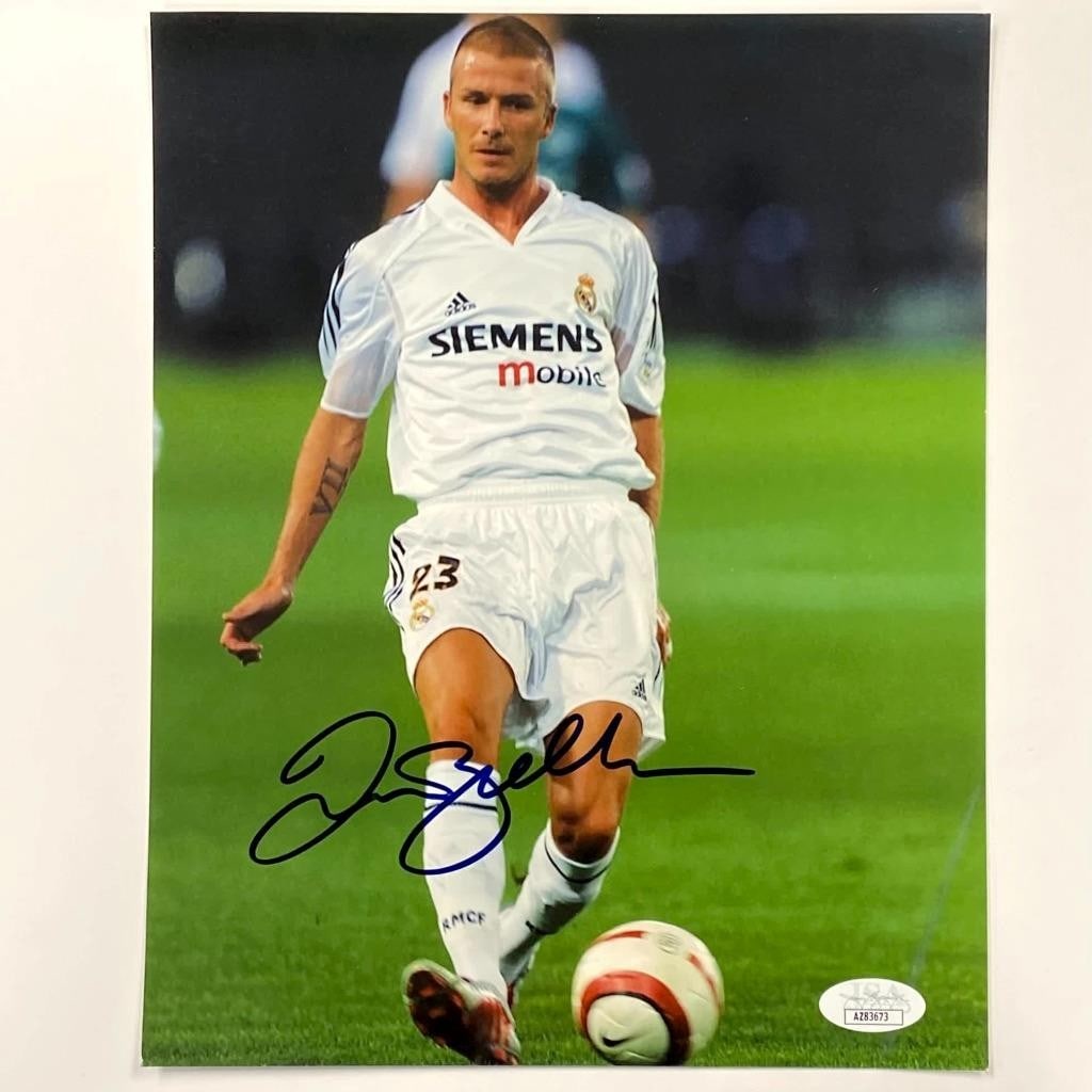Autographed 8x10 Real Madrid Photo Signed by David Beckham with JSA COA (1 of 3)