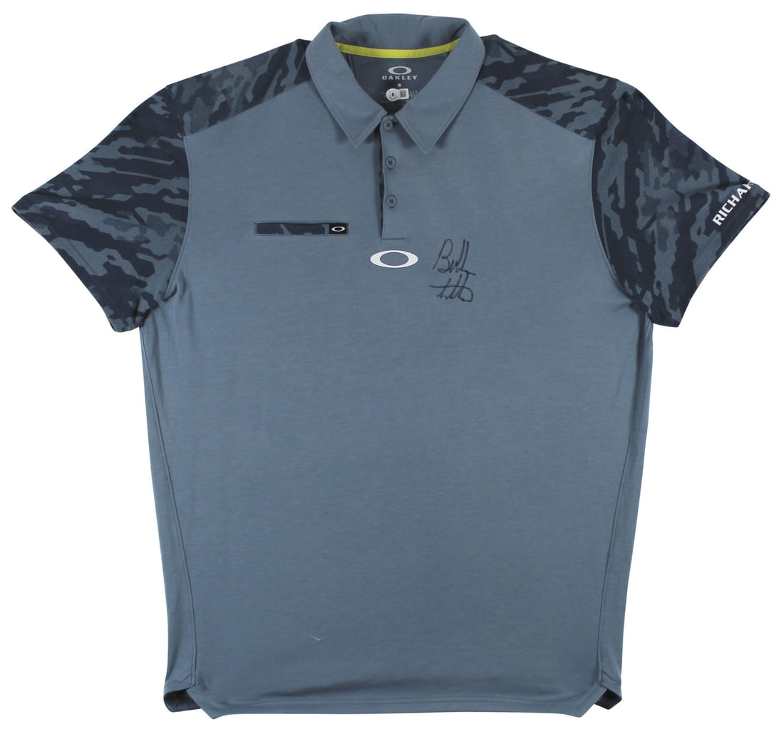 Bubba Watson Signed Blue Oakley Polo Shirt BAS Authenticated (1 of 4)