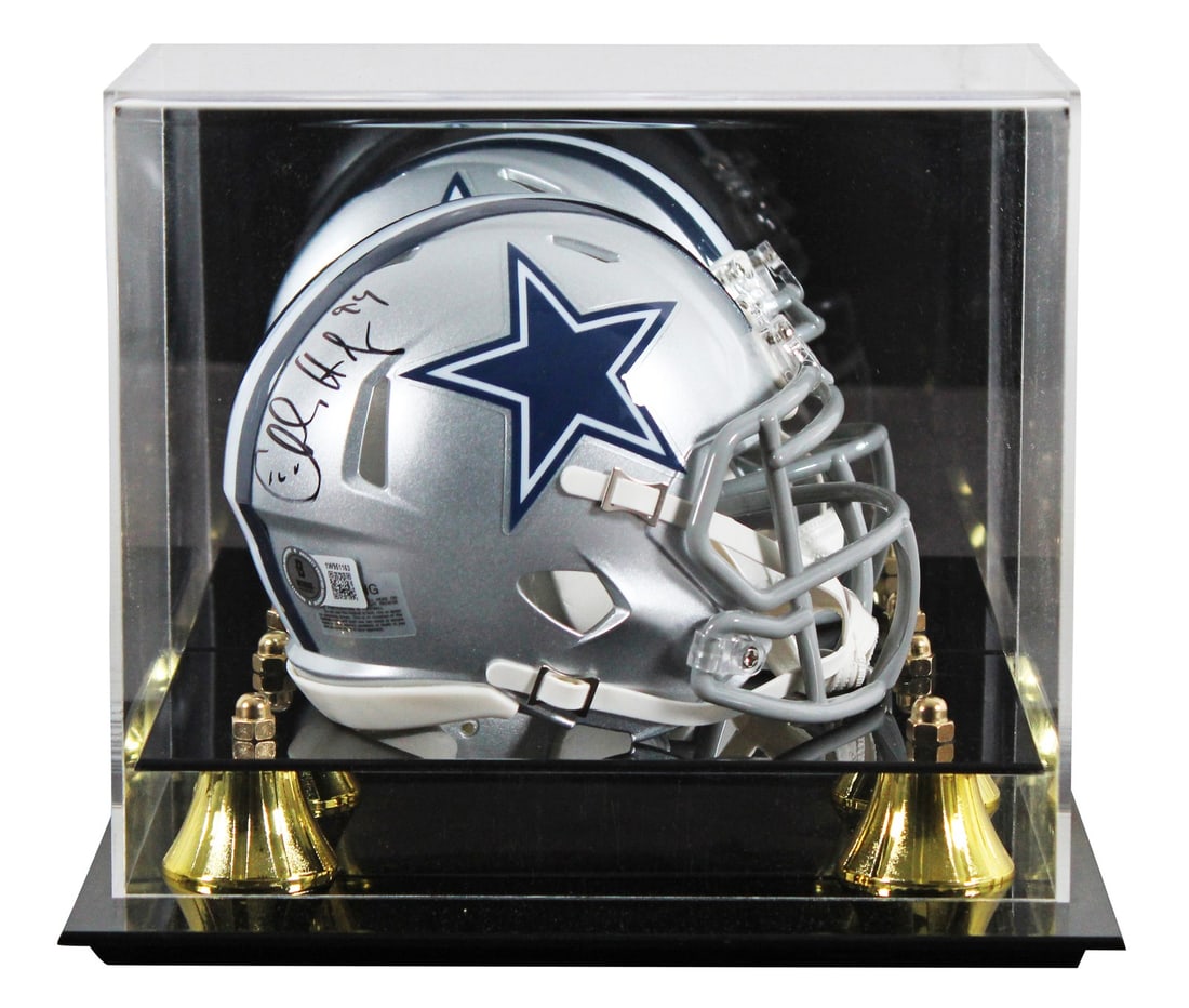 Dallas Cowboys Charles Haley Signed Mini Helmet with BAS Authentication (1 of 3)