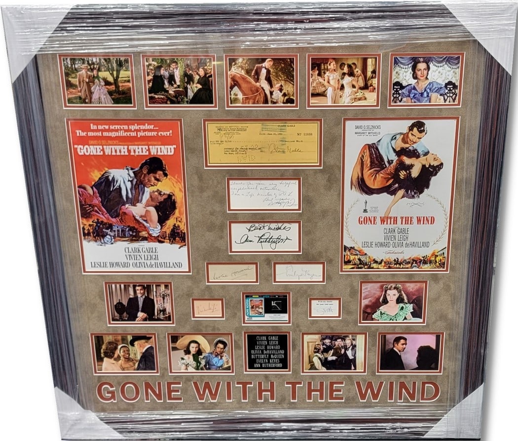 Gone With The Wind Signed Cast Framed Display JSA Authenticated (1 of 4)