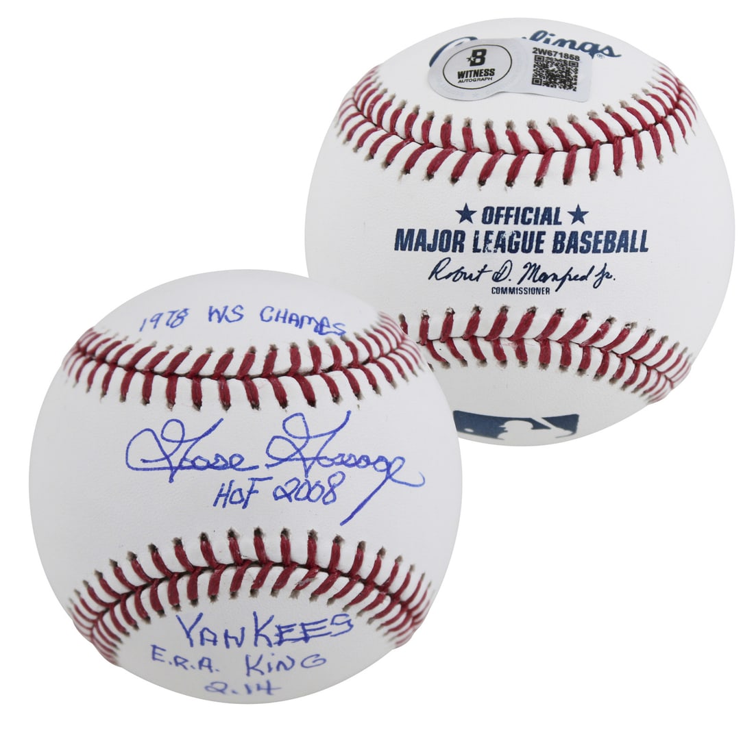 Goose Gossage Signed OML Baseball with HOF Inscription BAS Authenticated (1 of 3)