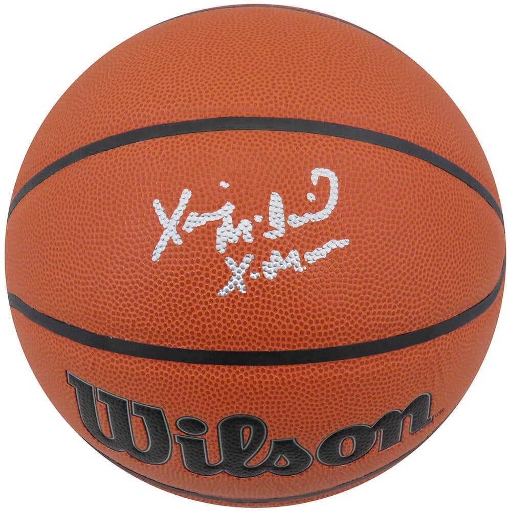 Xavier McDaniel Signed Wilson NBA Basketball X-Man Inscription COA (1 of 1)