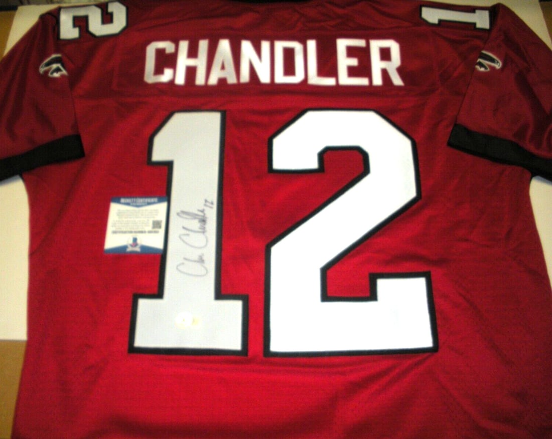 Chris Chandler Signed Atlanta Falcons Reebok Jersey Beckett Authenticated (1 of 3)