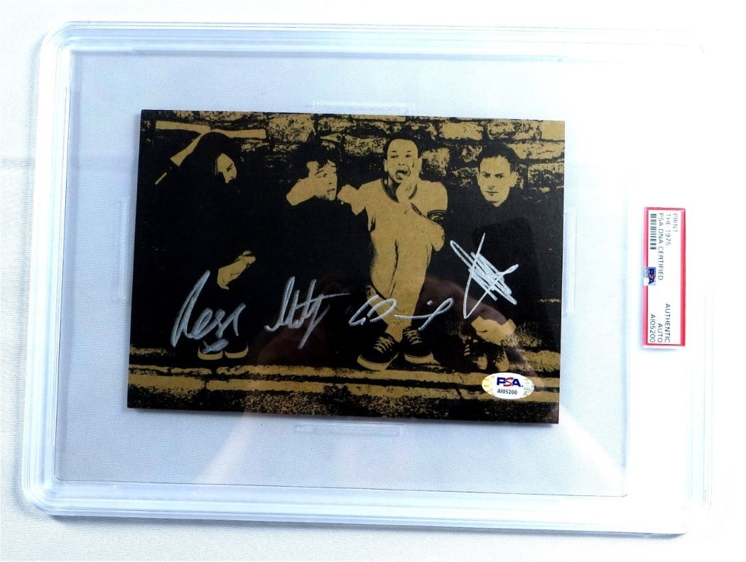 The 1975 Band Autographed Photo Card PSA/DNA Signed by Healy Hann MacDonald Daniel (1 of 3)
