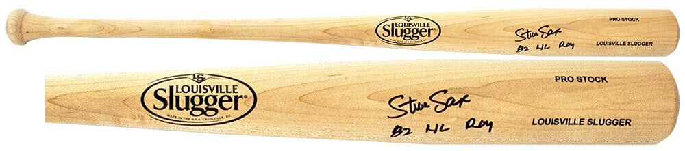 Steve Sax Signed Louisville Slugger Blonde Bat '82 NL ROY with Hologram (1 of 1)