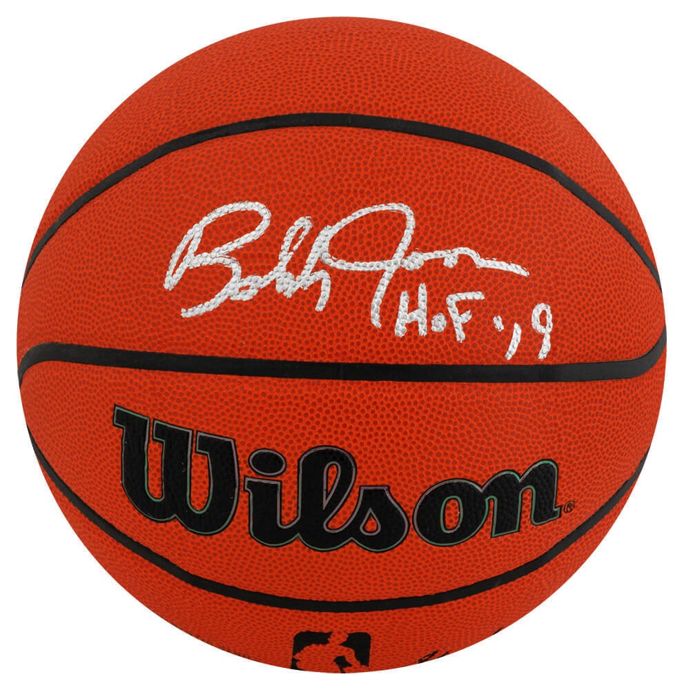 Bobby Jones Signed Wilson Basketball HOF 19 Sports COA (1 of 1)