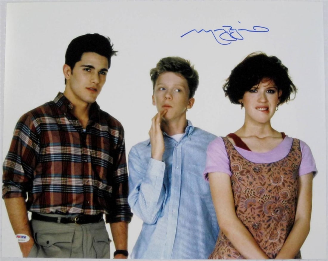 16x20 Photograph Signed by Molly Ringwald from Sixteen Candles with PSA ITP COA: 16x20 Photograph Signed by Molly Ringwald from Sixteen Candles with PSA ITP COA This is an original 16x20 photograph from the film Sixteen Candles, signed by Molly Ringwald. The autograph comes with a