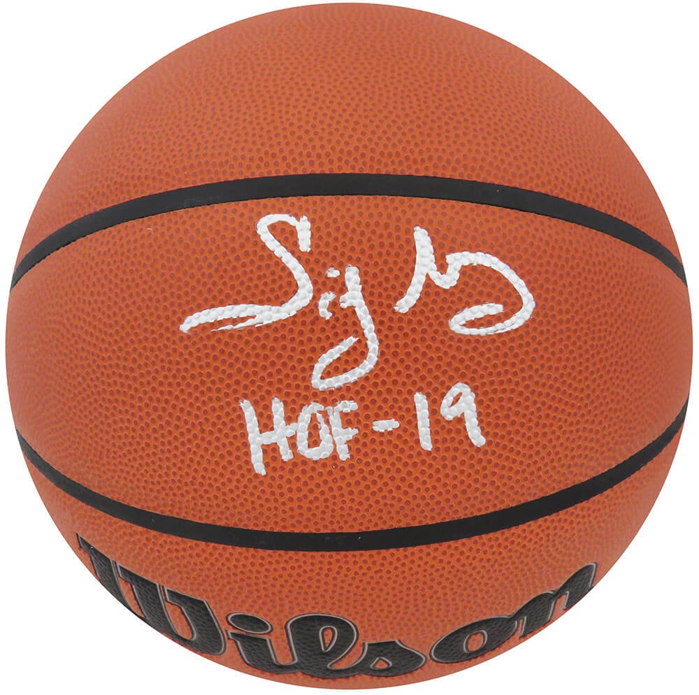 Sidney Moncrief Signed Wilson NBA Basketball with HOF 19 Inscription: Sidney Moncrief Signed Wilson NBA Basketball with HOF 19 Inscription This is a signed Wilson indoor/outdoor NBA basketball by Sidney Moncrief, featuring the inscription 'HOF 19'. Moncrief, a distingui