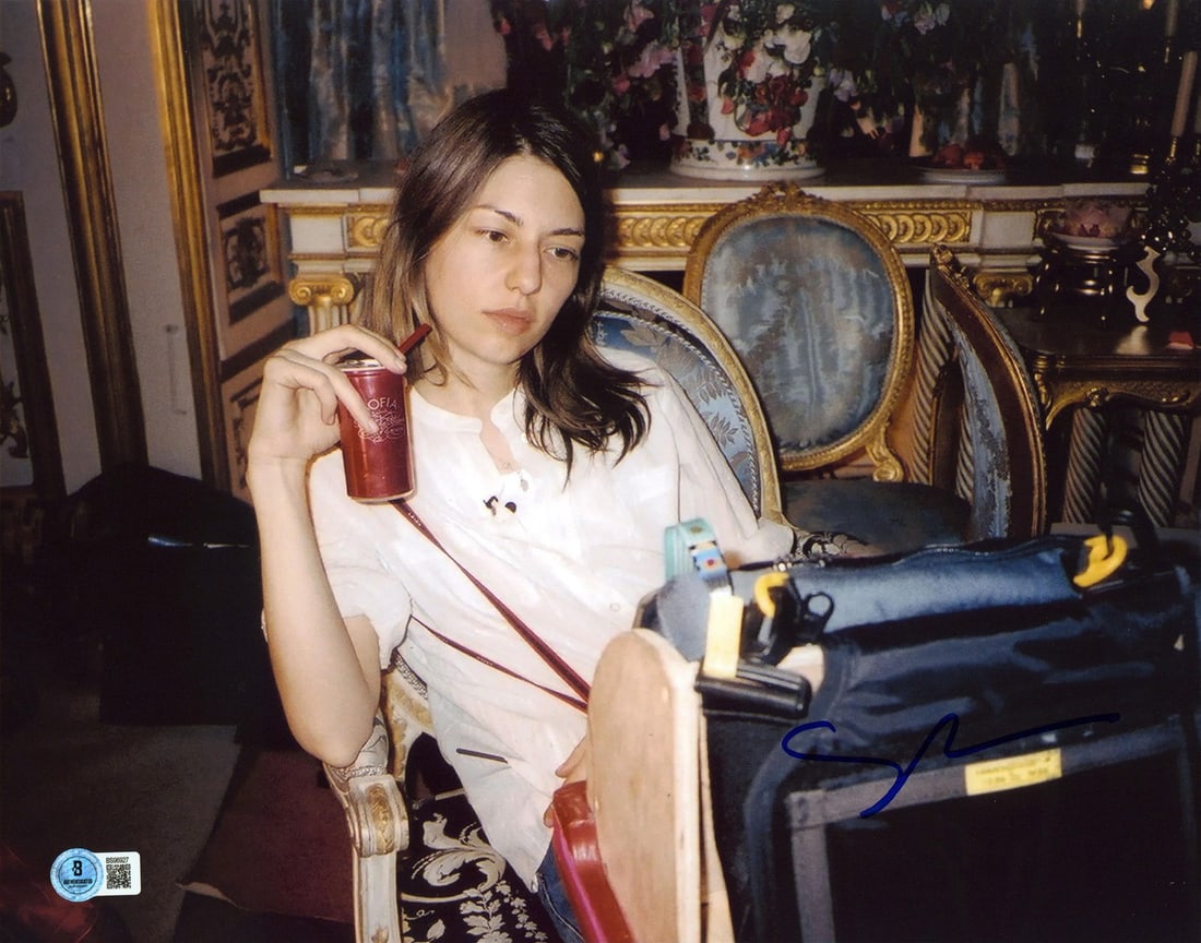 Sofia Coppola Signed 11x14 Photo Beckett Authenticated: Sofia Coppola Signed 11x14 Photo Beckett Authenticated This authentic horizontal photograph, measuring 11x14 inches, features the signature of acclaimed director Sofia Coppola. The item is certified b