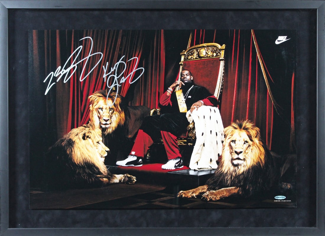 LeBron James Signed Cleveland Cavaliers Framed 16x24 King James Photo UDA Authenticated (1 of 6)