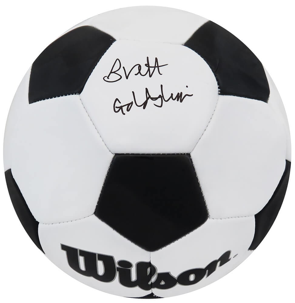 Brett Goldstein Signed Wilson Black White Size 5 Soccer Ball Ted Lasso COA (1 of 1)