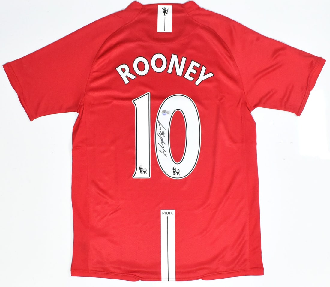 Wayne Rooney Signed Manchester United Home Jersey #10 Beckett Holo (1 of 3)