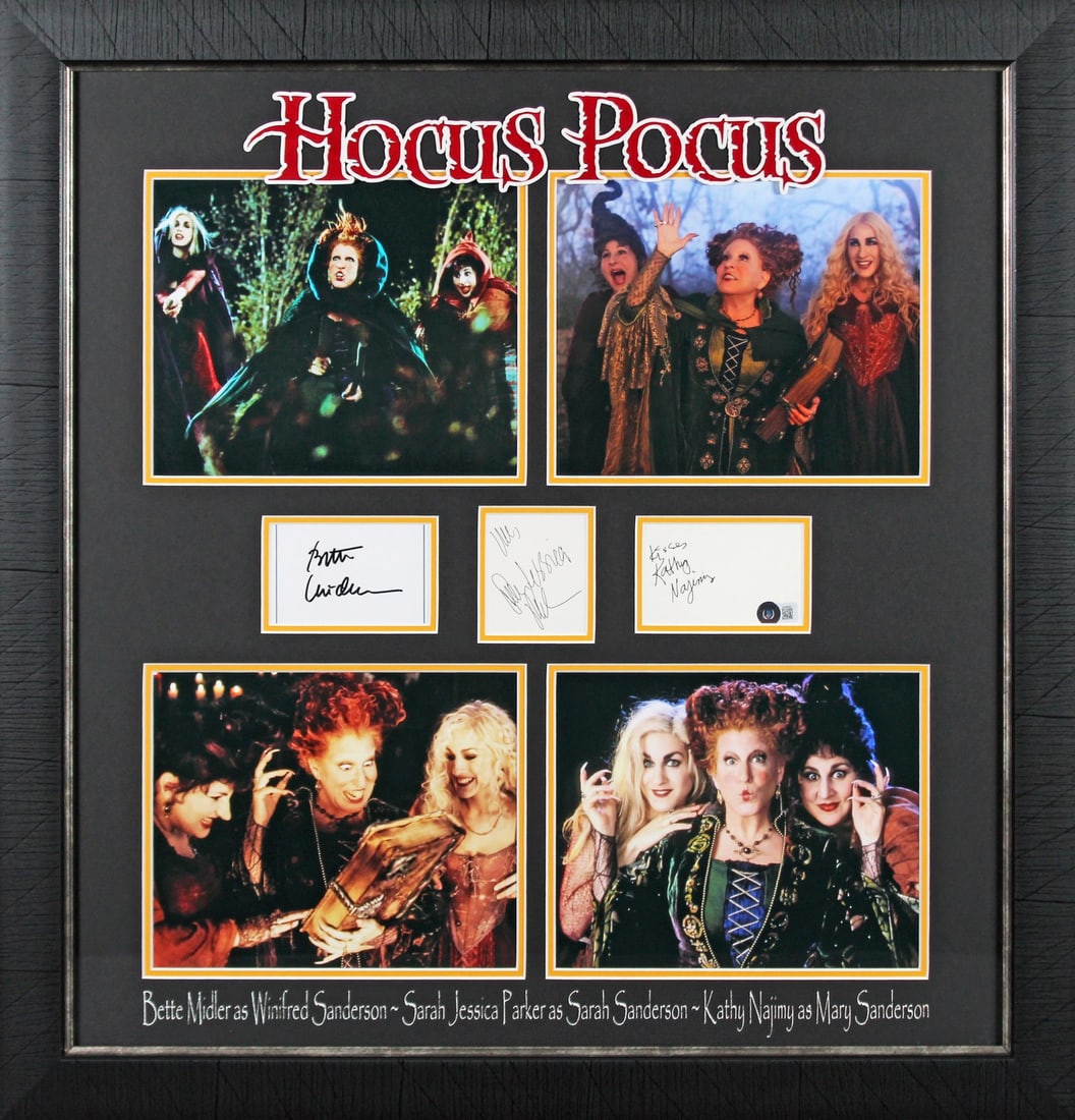 Hocus Pocus Signed Framed Photo by Parker Midler Najimy BAS Authenticated (1 of 10)