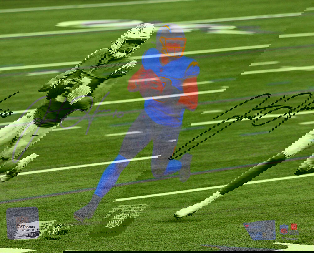 Justin Herbert Signed 8x10 LA Chargers Photo with Fanatics COA (1 of 1)