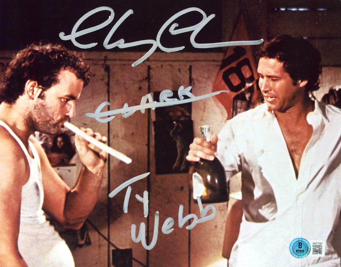 Chevy Chase Signed Caddyshack 8x10 Photo Clark Ty Webb BAS Authenticated (1 of 3)