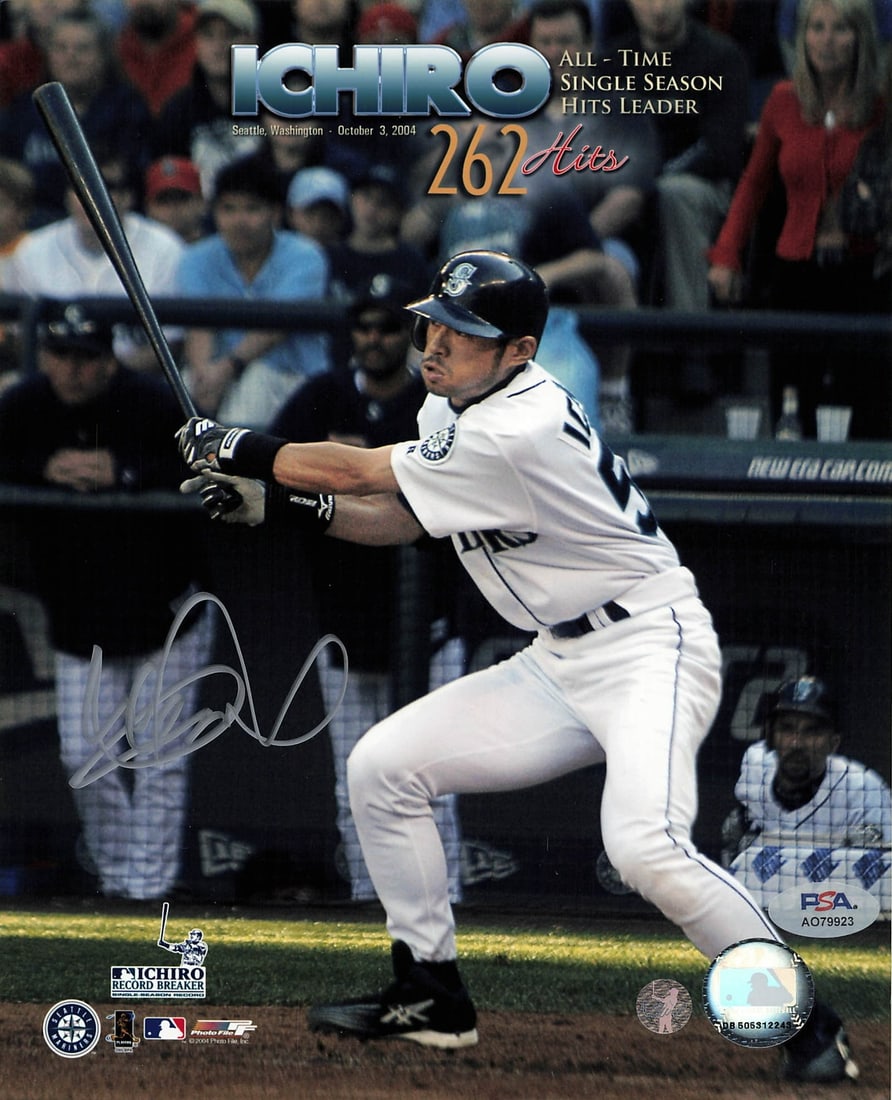Ichiro Suzuki Signed 8x10 Photograph PSA/DNA Seattle Mariners (1 of 1)