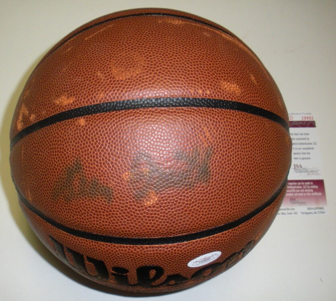 Signed Dean Smith Basketball With JSA COA North Carolina Tar Heels (1 of 2)