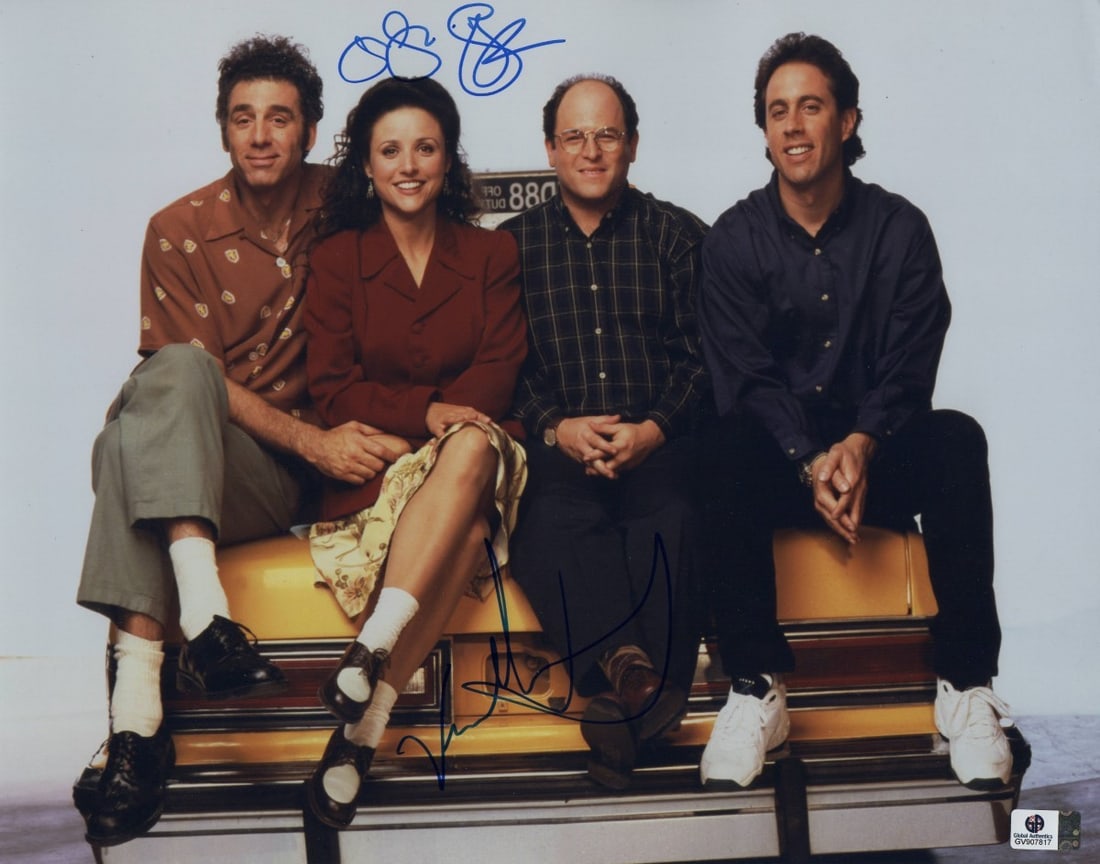 Jason Alexander Julia Louis-Dreyfus Autographed Seinfeld 11x14 Photo JSA Certified (1 of 2)
