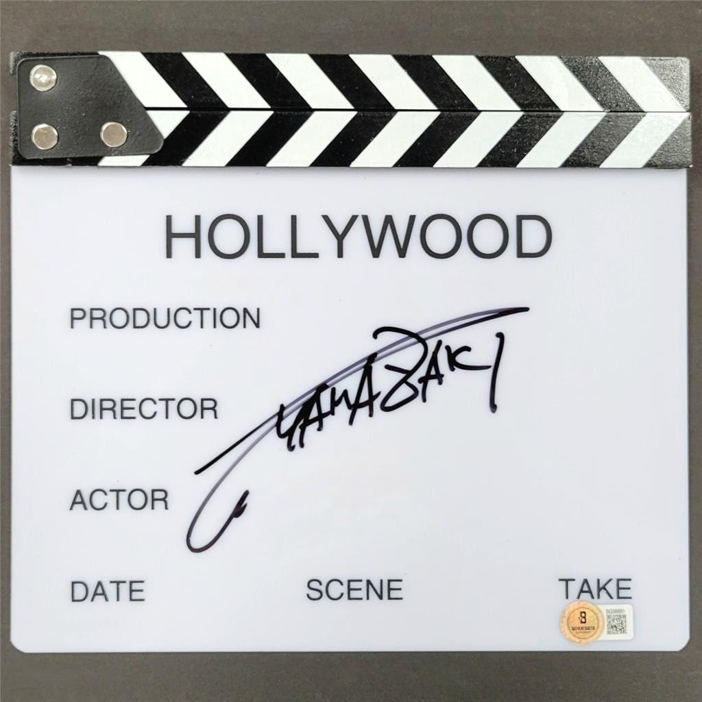 Takashi Yamazaki Signed Godzilla Clap Board with Beckett Authentication: Takashi Yamazaki Signed Godzilla Clap Board with Beckett Authentication This authentic director's clap board clapper, signed by acclaimed filmmaker Takashi Yamazaki, is a unique collectible for any Go