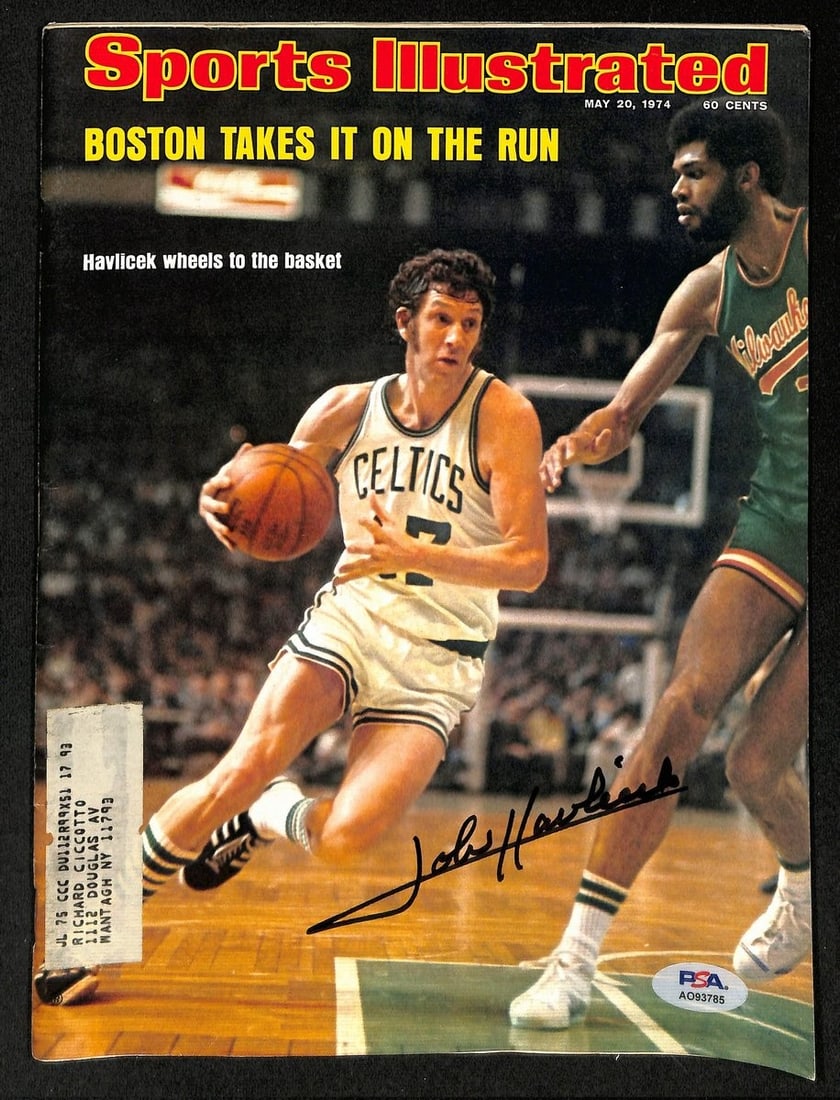 John Havilcek Signed 1974 Sports Illustrated Magazine PSA/DNA Authenticated (1 of 1)