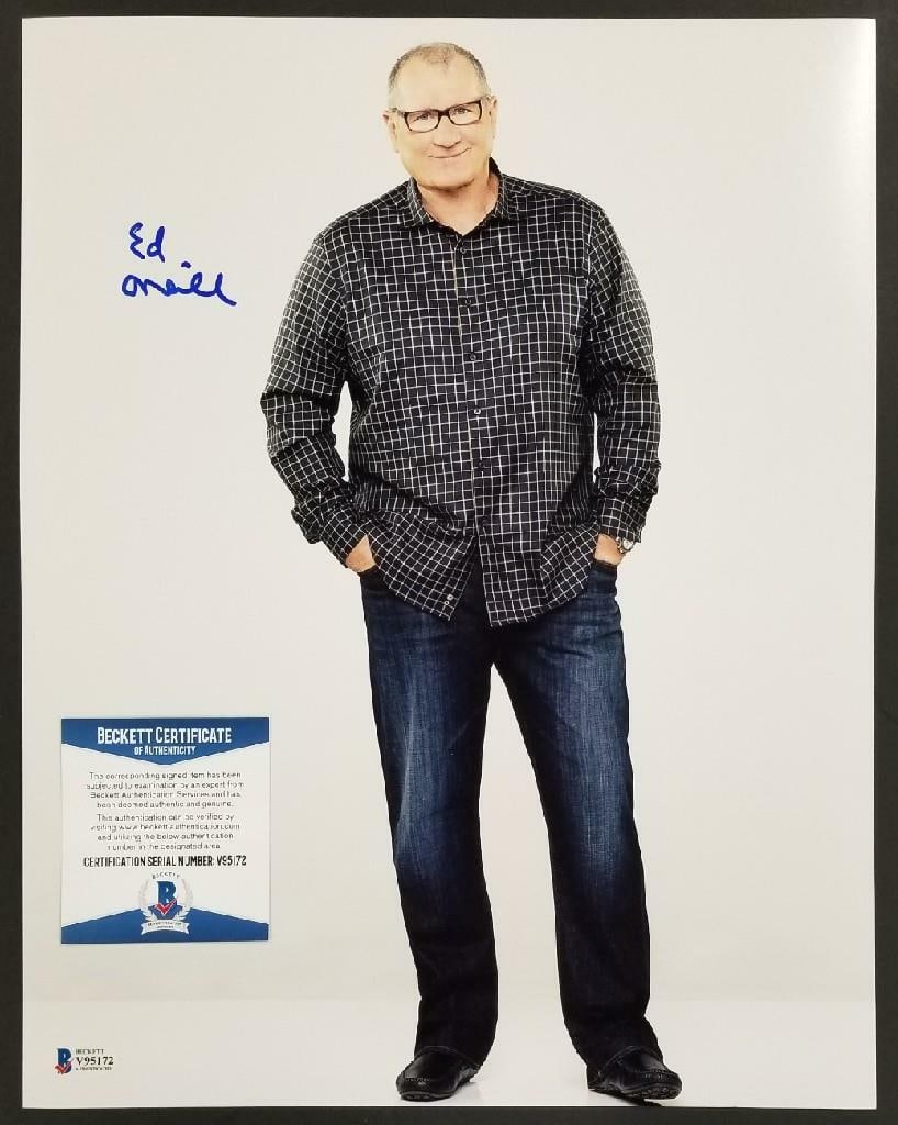 Ed O'Neill Modern Family Autographed 11x14 Photo Beckett Authenticated: Ed O'Neill Modern Family Autographed 11x14 Photo Beckett Authenticated This is an original 11x14 photo signed by Ed O'Neill from Modern Family. The autograph is authenticated by Beckett BAS COA. The i