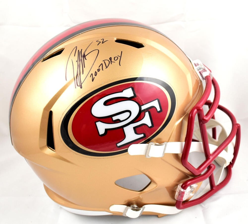 Patrick Willis Signed 49ers Speed Helmet DPOY Beckett Authenticated (1 of 10)