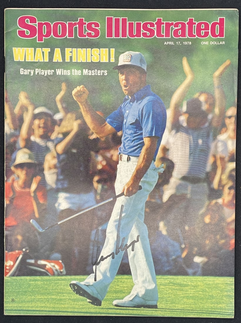 1978 Sports Illustrated Magazine Signed by Gary Player PSA/DNA Authenticated: 1978 Sports Illustrated Magazine Signed by Gary Player PSA/DNA Authenticated This is an original April 17, 1978 Sports Illustrated magazine featuring Gary Player, signed by Gary Player. This newsstand