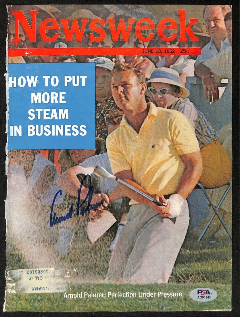 Arnold Palmer Signed June 18 1962 Newsweek Cover PSA/DNA (1 of 2)