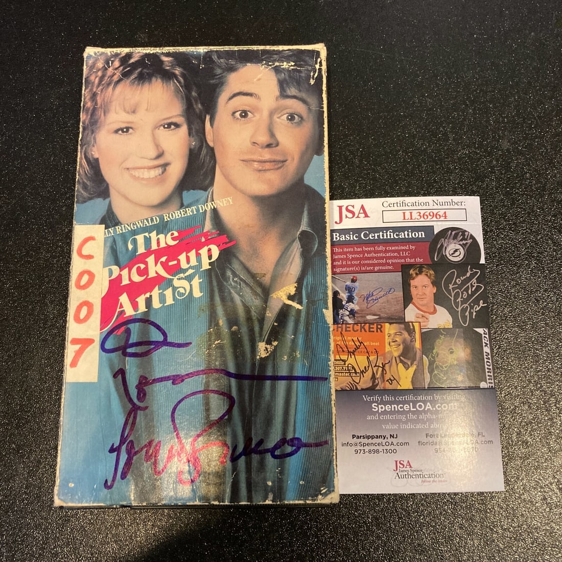 Dennis Hopper Lorraine Bracco Signed The Pickup Artist VHS JSA Authenticated: Dennis Hopper Lorraine Bracco Signed The Pickup Artist VHS JSA Authenticated This is an original VHS movie of 'The Pickup Artist' featuring the autographs of Dennis Hopper and Lorraine Bracco. The ite