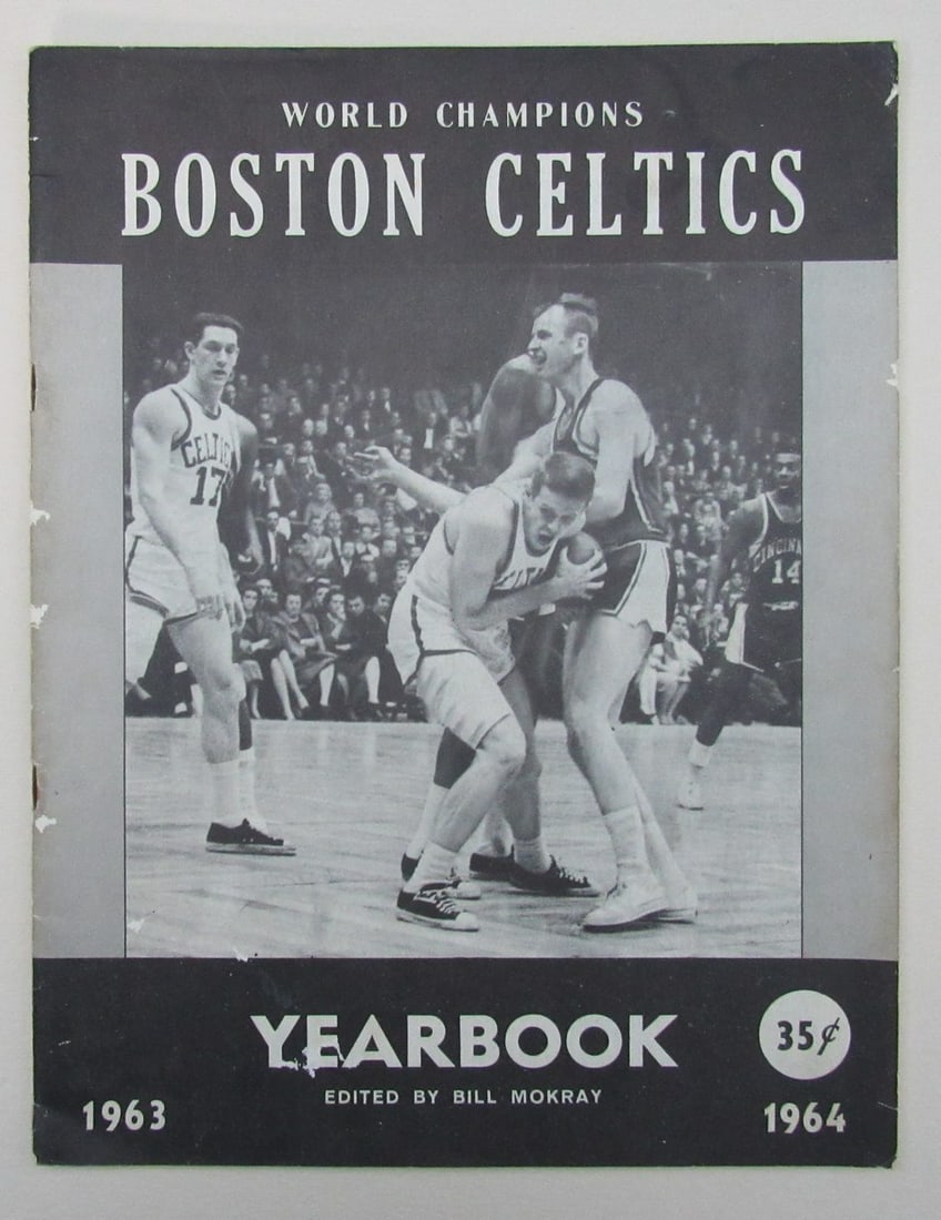 Vintage 1963-64 Boston Celtics Yearbook with Signatures (1 of 2)