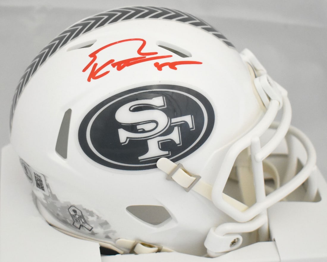 49ers Salute Speed Mini Helmet Signed by George Kittle Beckett Authenticated (1 of 3)