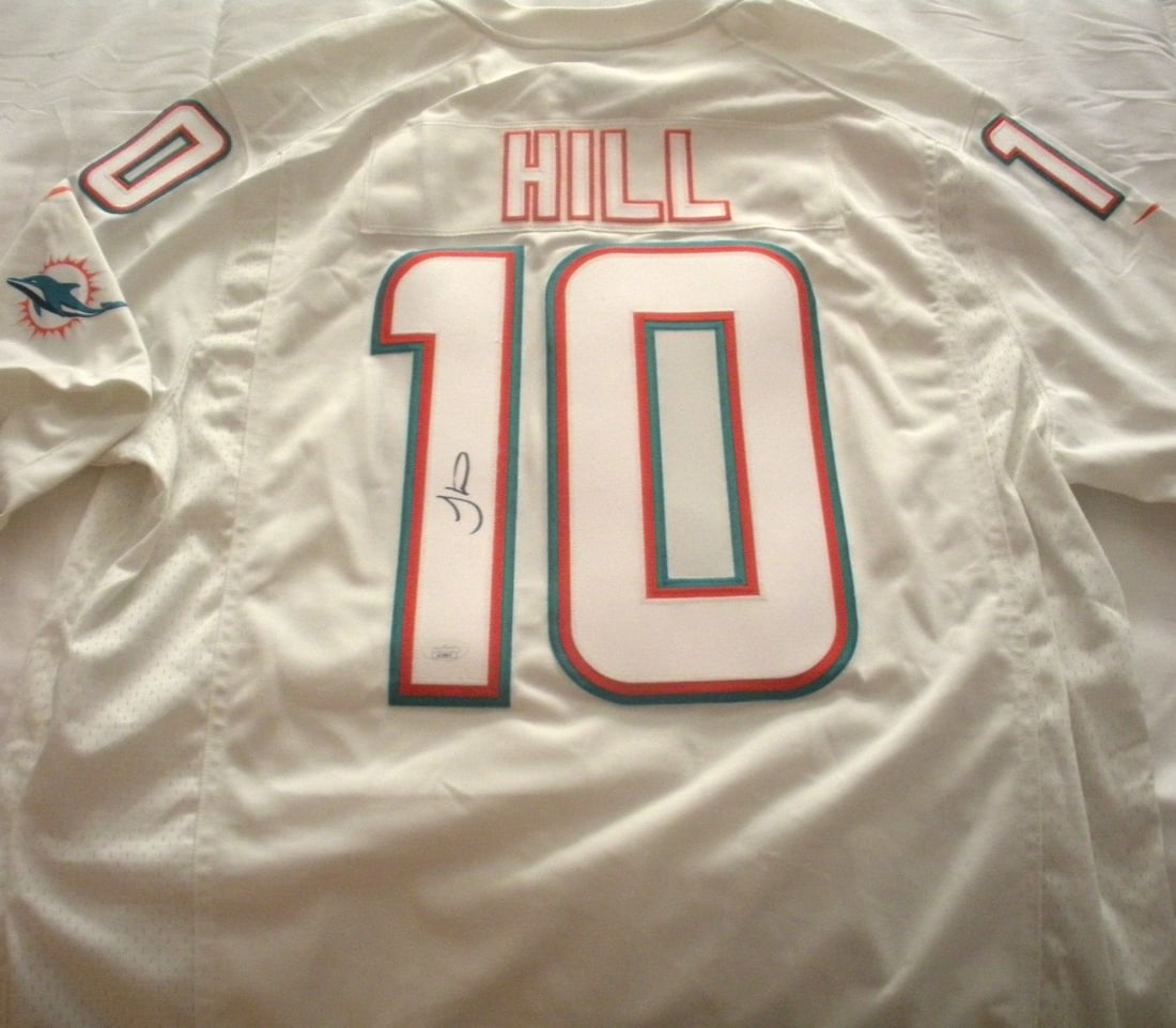 Autographed Nike Jersey with JSA COA for Miami Dolphins Tyreek Hill (1 of 2)