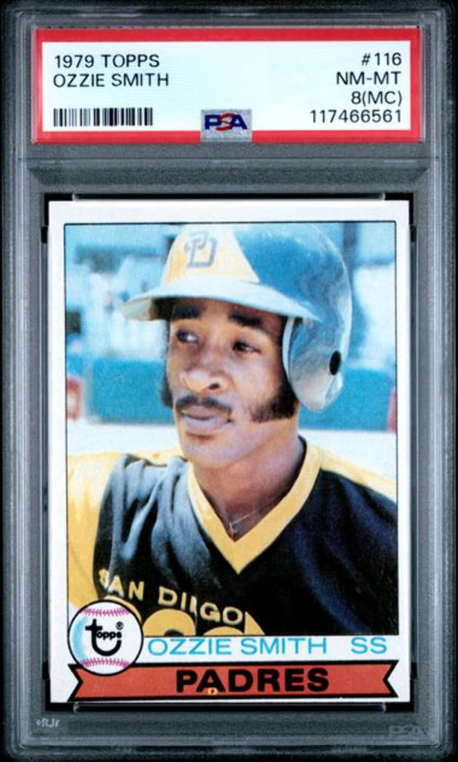 PSA 8 1979 Topps Ozzie Smith Rookie Card #116 MLB San Diego Padres (1 of 2)