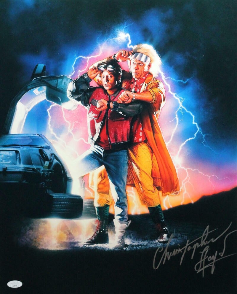 16x20 Back to the Future II Photo Signed by Christopher Lloyd JSA Authenticated (1 of 4)